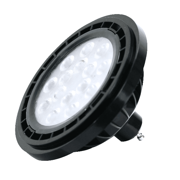 Lâmpada LED Dimerizável 4Life Fl5322 Ar111 Gu10 13W 3000K 1200LM Preta 220V