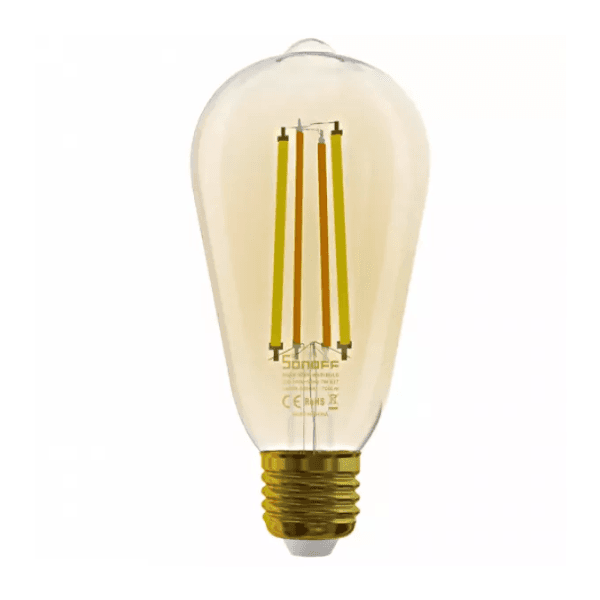 Lâmpada Smart Sonoff B02-F-St64 Wi-Fi 700Lm 7W Amarelo Âmbar