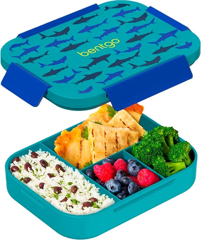 Lancheira Escolar Bentgo Kids Snap & Go Bgkdbox-Shk Shark