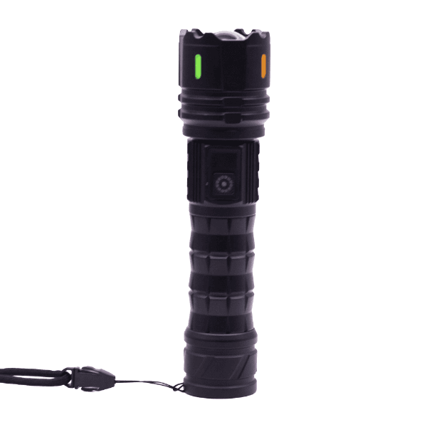 Lanterna LED Flashlight Multifunction A64 8800Mah Recarregável Preto