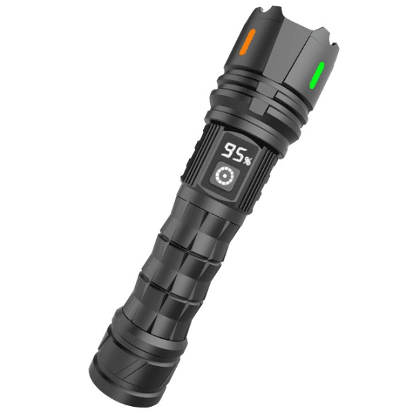 Lanterna LED Flashlight Multifuncional A64 8800Mah Recarregável Preto