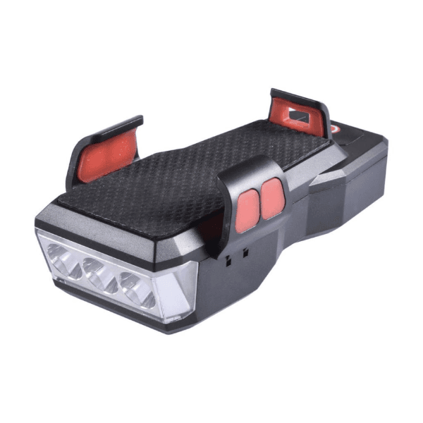 Lanterna para Bike Geral Bf-909 com Buzina e Suporte para Smartphone - Preto