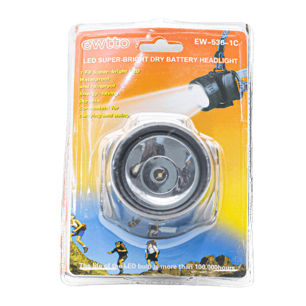 Lanterna de Cabeça Ewtto Ew-536-1C Resistente À Água Várias Cores