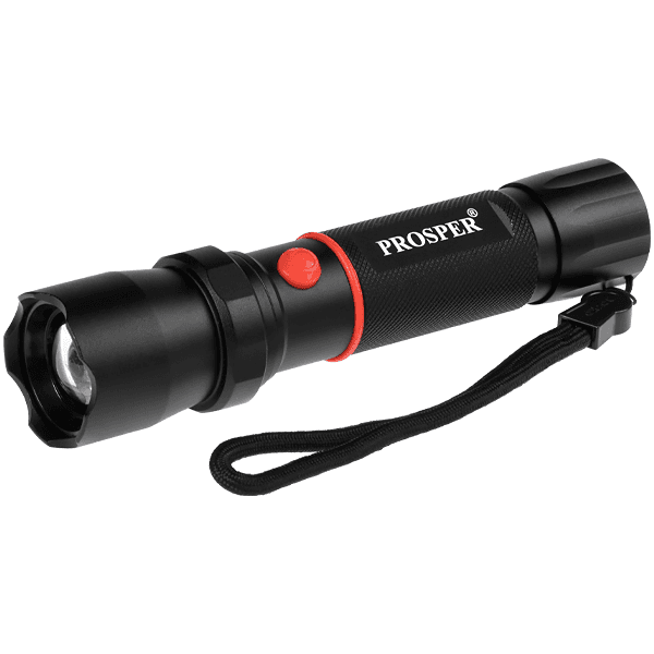 Lanterna Prosper P-1004 Recarregável 7500W Preto