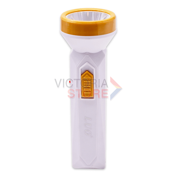 Lanterna Recarregável Luo Lu-314 1W 100M 400Mah 110-220V ~ 50/60Hz Branco/Dourado