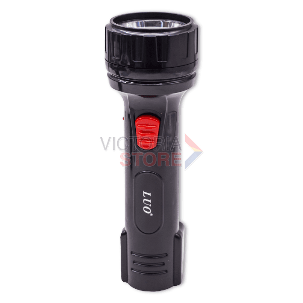 Lanterna Recarregável Luo Lu-317 1W 80M 400Mah 110-220V ~ 50/60Hz Preto/Vermelho