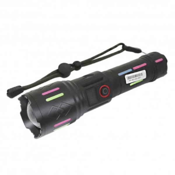 Lanterna LED Tucano Alt-906 Tc-906 Police Light / 5000mA / Recarregável - Preto