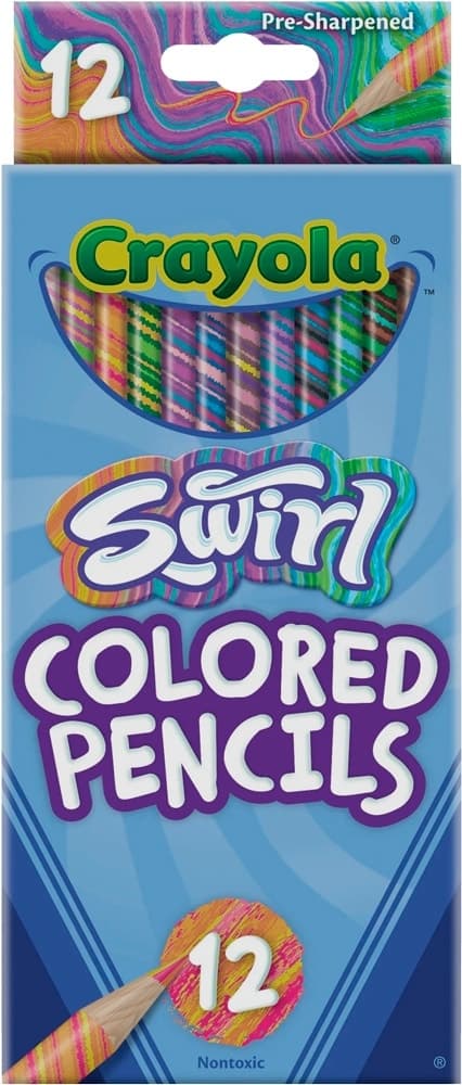 Lápis de Cor Crayola Swirl 12 Unidades