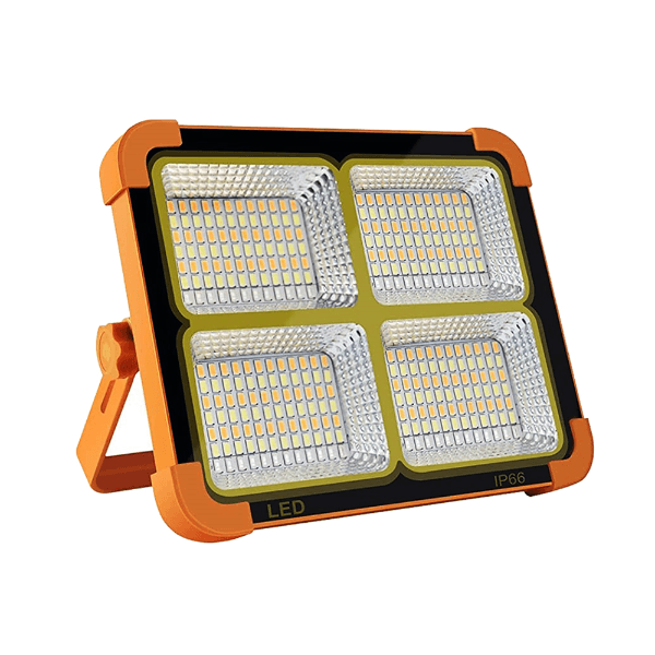 Lanterna de Emergência Solar Hb-D18 Recarregável USB 6500K Ip66 Laranja