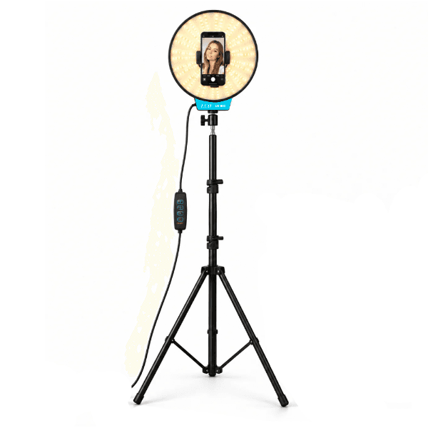 Iluminador LED Luo Lu-600 com Tripé 6" 6500K