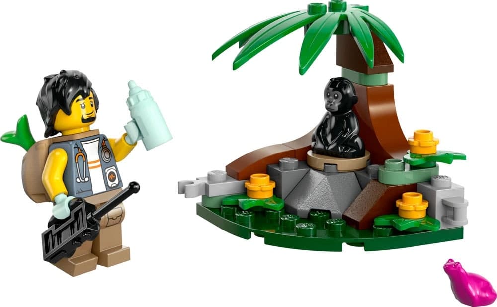 Blocos de Montar Lego City Baby Gorilla Encounter - 30665 (34 Peças)