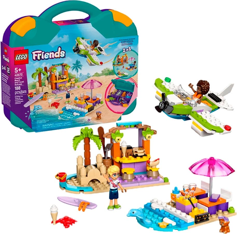 Blocos de Montar Lego Friends Creative Beach And Travel Suitcase - 42672 (188 Peças)