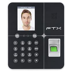 Leitor Biométrico de Tempo e Assistência FTX FBM-01 Facial - Preto