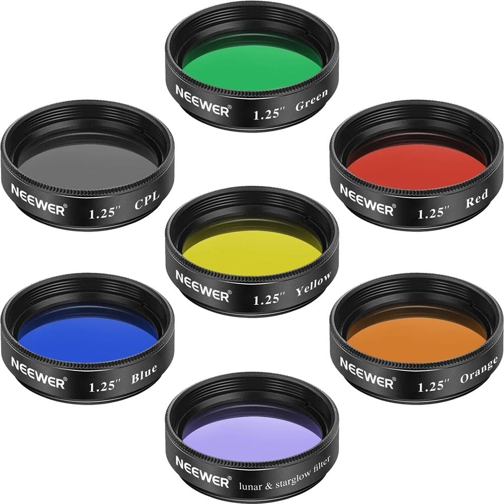 Conjunto de Filtros para Telescópio Neewer 1.25" - Ls-31 (7 Peças)