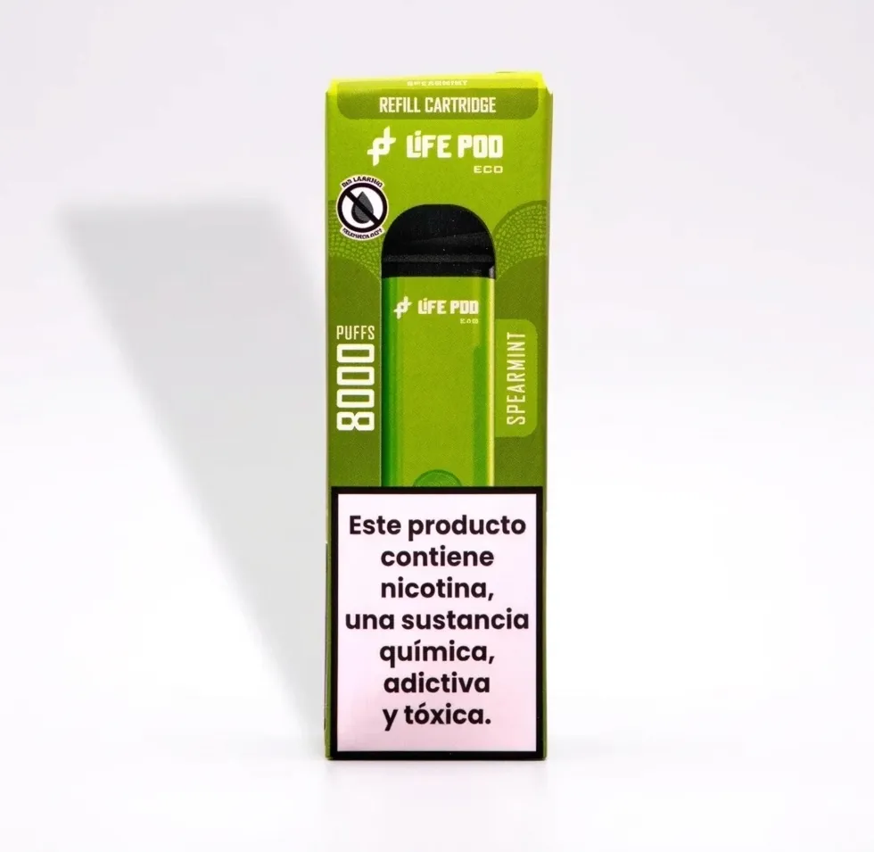 Vape Life Pod Eco Cartridge 8000PUFFS Spearmint