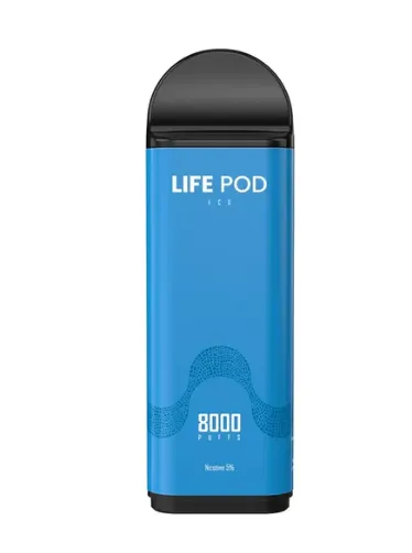 Vape Descartável Life Pod Eco Pro Kit 8000PUFFS Blue Razz Ice