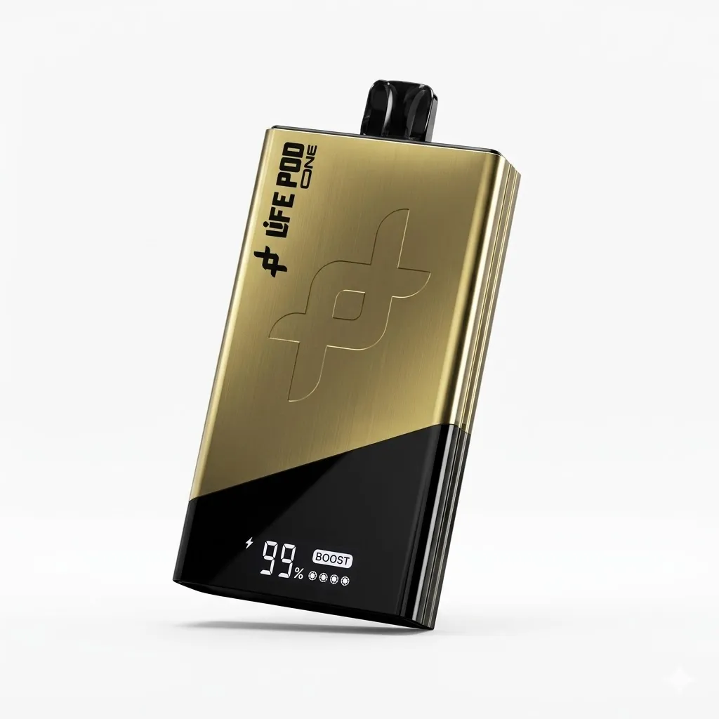 Vape Descartável Life Pod The Chosen One 40K Coconut Water Gold