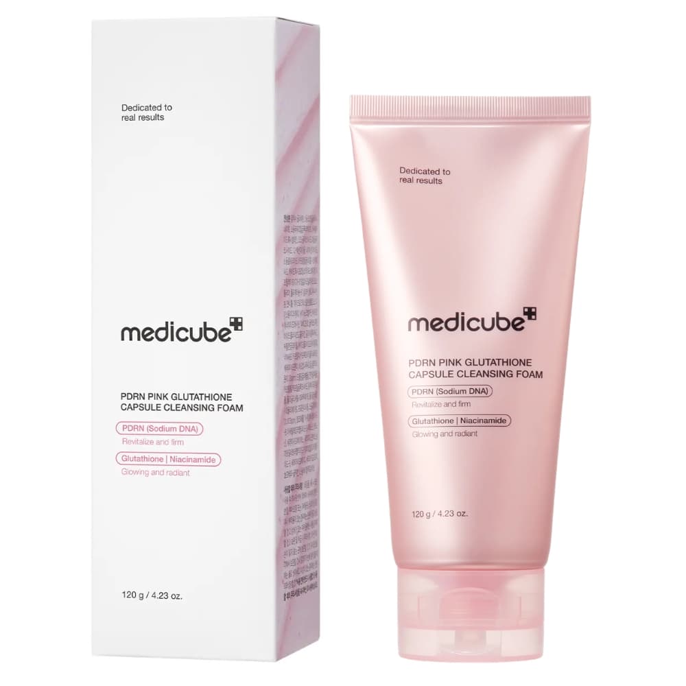 Limpador Facial Medicube Pdrn Pink Glutathione Capsule Cleansing Foam 120G
