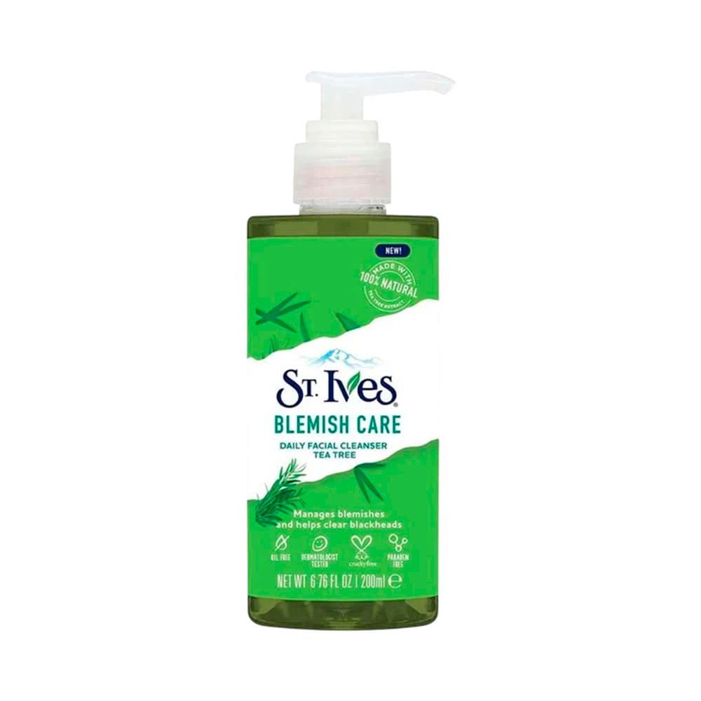 Limpador Facial St. Ivess Blemish Care Daily Tea Tree 200ml