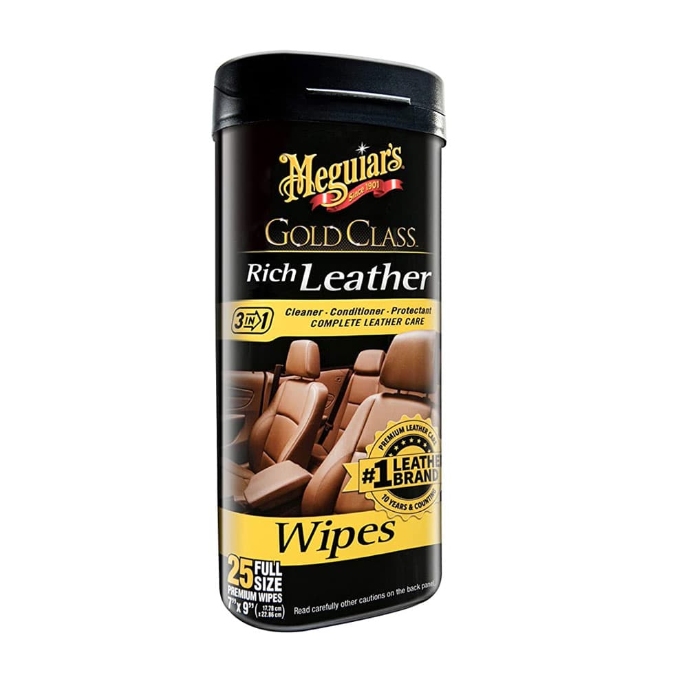 Limpador e Condicionador de Couro 3 Em 1 Meguiars Gold Class Rich Leather Toalhas G10900