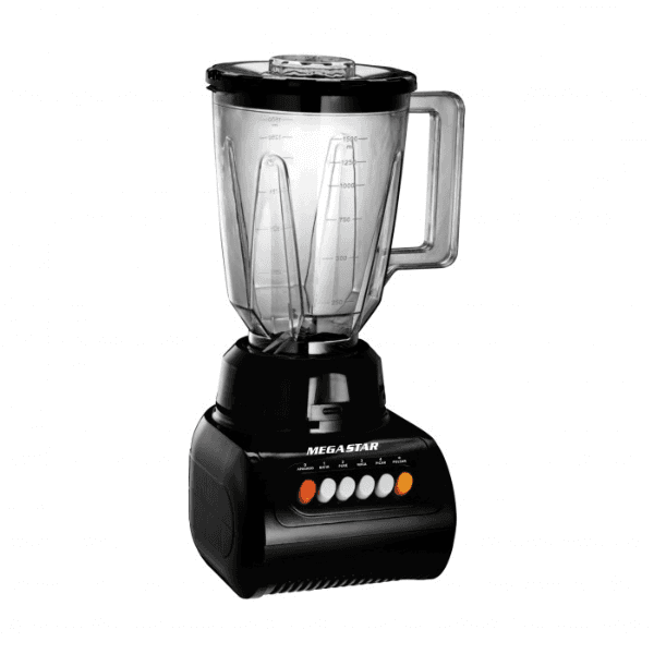 Liquidificador Megastar KC1828N 1.5 Litros 300W 4 Velocidades + Pulsar 220V ~ 50/60Hz Preto