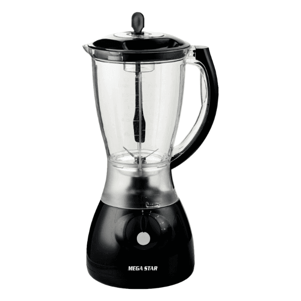 Liquidificador Megastar KC1858N 4 Velocidades + Pulsar 1.5 Litros 300W 220-240V ~ 50/60Hz Preto
