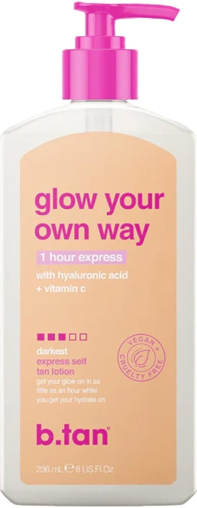 Loção Autobronzeadora B.Tan Glow Your Own Way 1 Hour Express - 236mL
