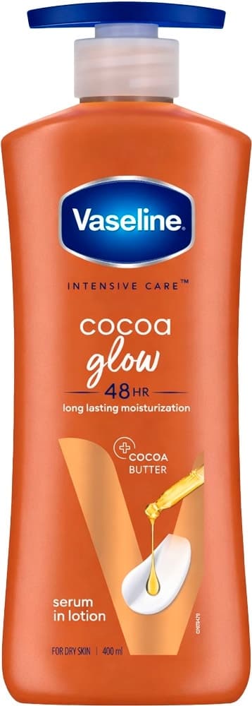 Loção Corporal Vaseline Intensive Care Cocoa Glow 48H - 400mL