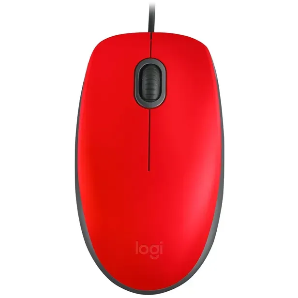 Mouse Logitech M110S Silent USB Vermelho
