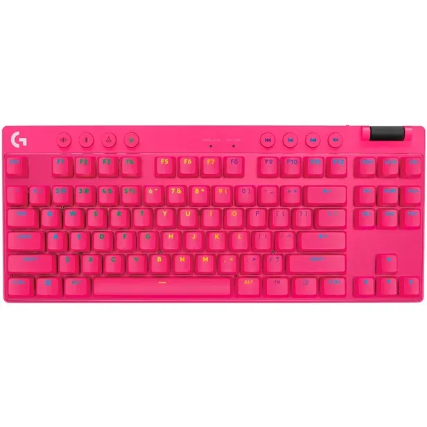 Teclado Logitech Pro X Tkl Tactile 920-012154 C/case USB Rosa