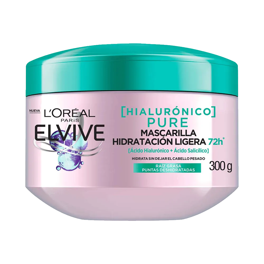 Máscara Capilar L'Oréal Elvive Pure Hyaluronic 300GR