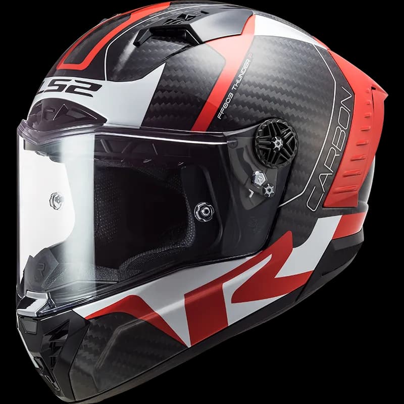 Capacete Ls2 Ff-805C Thunder Racing1 Vermelho Tam. Xxl