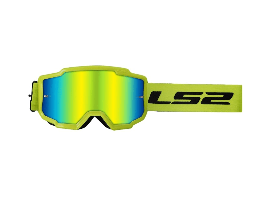 Óculos Ls2 Charger Yellow With/hiv Yellow Iridium