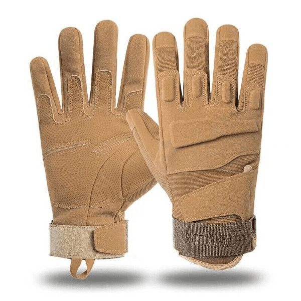 Luvas Táticas para Motocicleta de Dedo Completo Sp59002 Tamanho 2XL Marrom