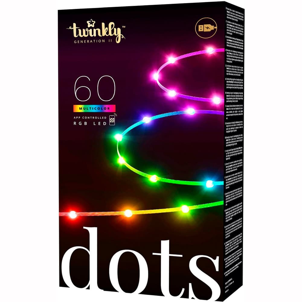 Luzes Twinkly Dots 60 (Gen Ii) RGB Wi-Fi/Bluetooth/IP20 USB