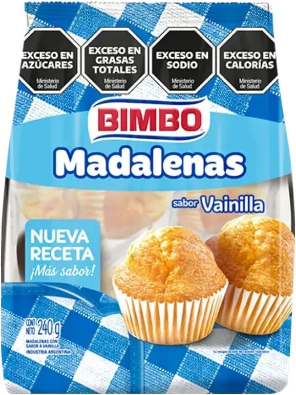 Madalenas Baunilha Bimbo 240G