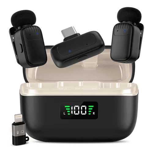 Microfone Sem Fio Mamen Sx35 Mini V5.3 para iPhone
