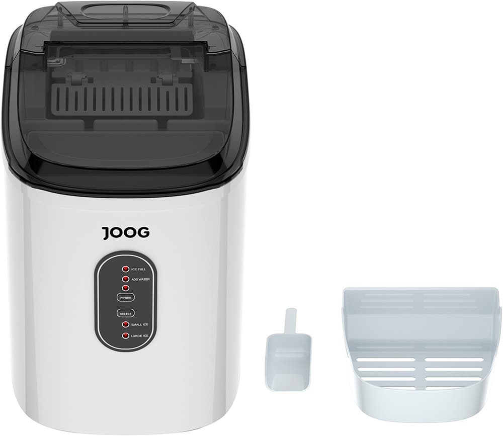 Máquina de Gelo Joog Mi8 220V Até 9 Cubos A Cada 8 Minutos Branco