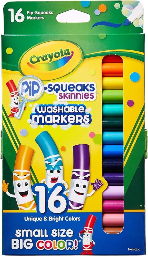 Marcador Pip.Squeaks Skinnies Crayola - 58-8146 (16 Unidades)