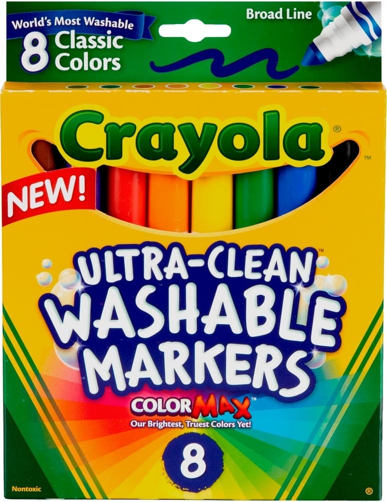 Marcador Crayola Ultra-Clean Washable Classic Markers (8 Unidades)