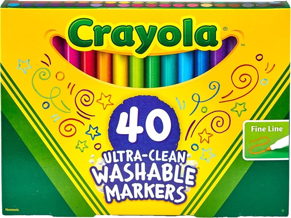 Marcador Crayola Ultra-Clean Washable 40 Unidades
