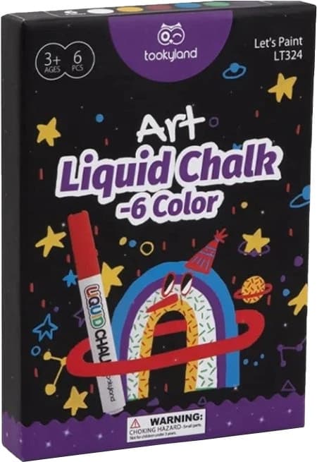 Marcador de Giz Líquido Tookyland Lt324 (6 Cores)