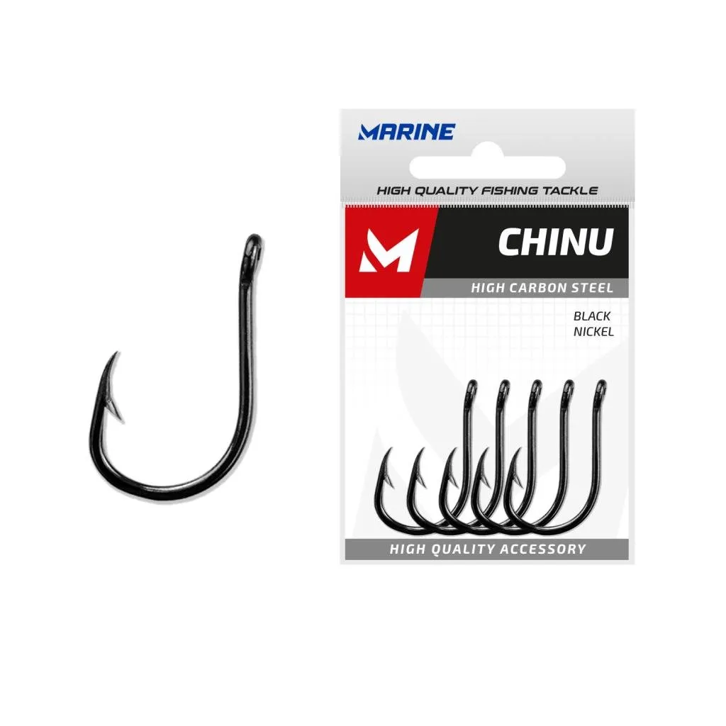 Anzol Marine Chinu Black Nickel Tamanho 6 C/50