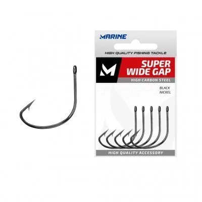 Anzol Marine Super Wide Gap Ct 2/0 C/40PCS Black Nickel