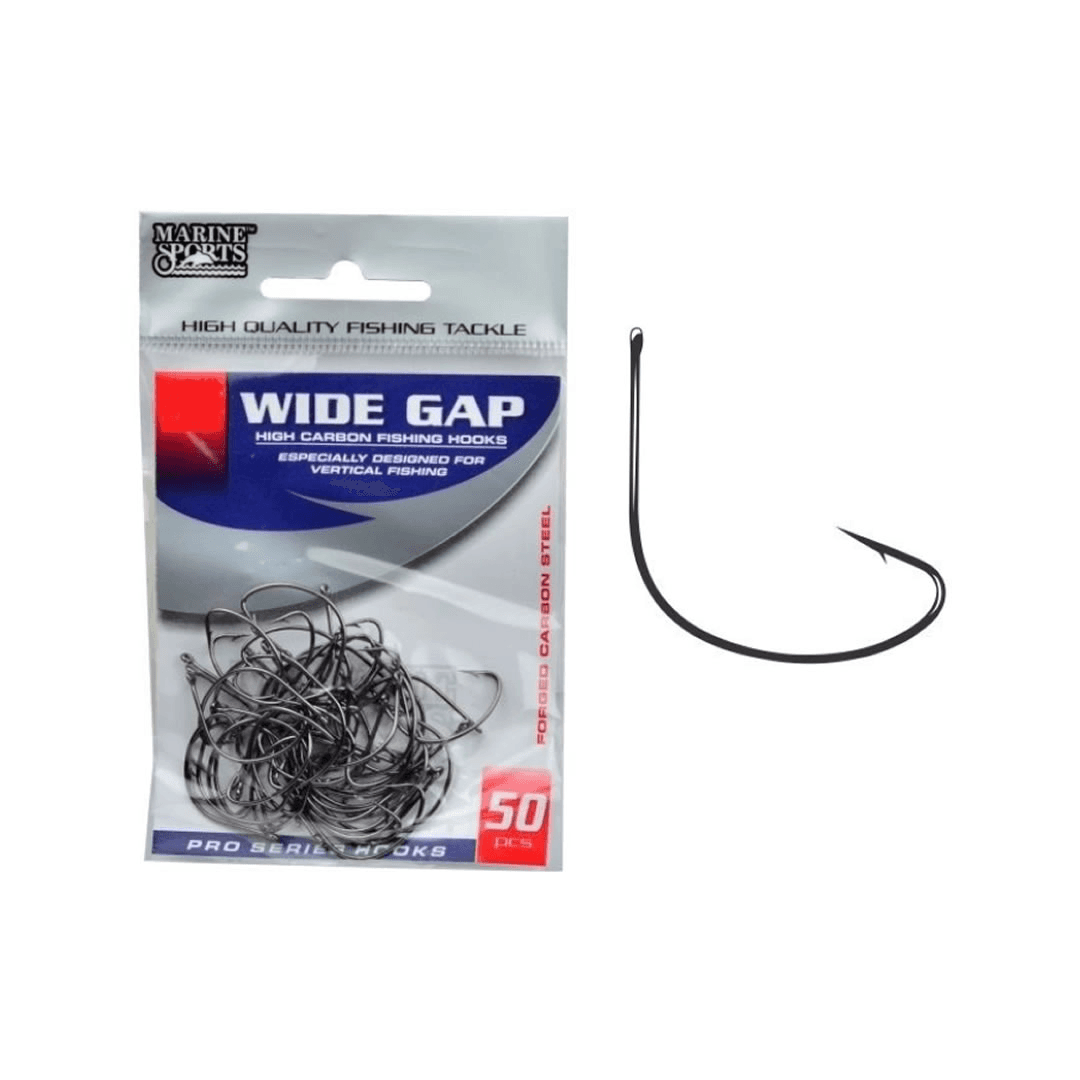 Anzol Marine Super Wide Gap Ct 4 C/50 Pçs Black Nickel