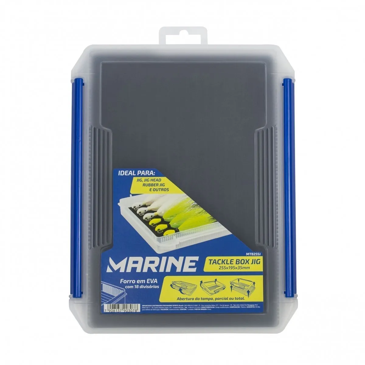 Caixa de Pesca Marine Tackle Box Jig MTB255J 25.5X19.5X3.5CM