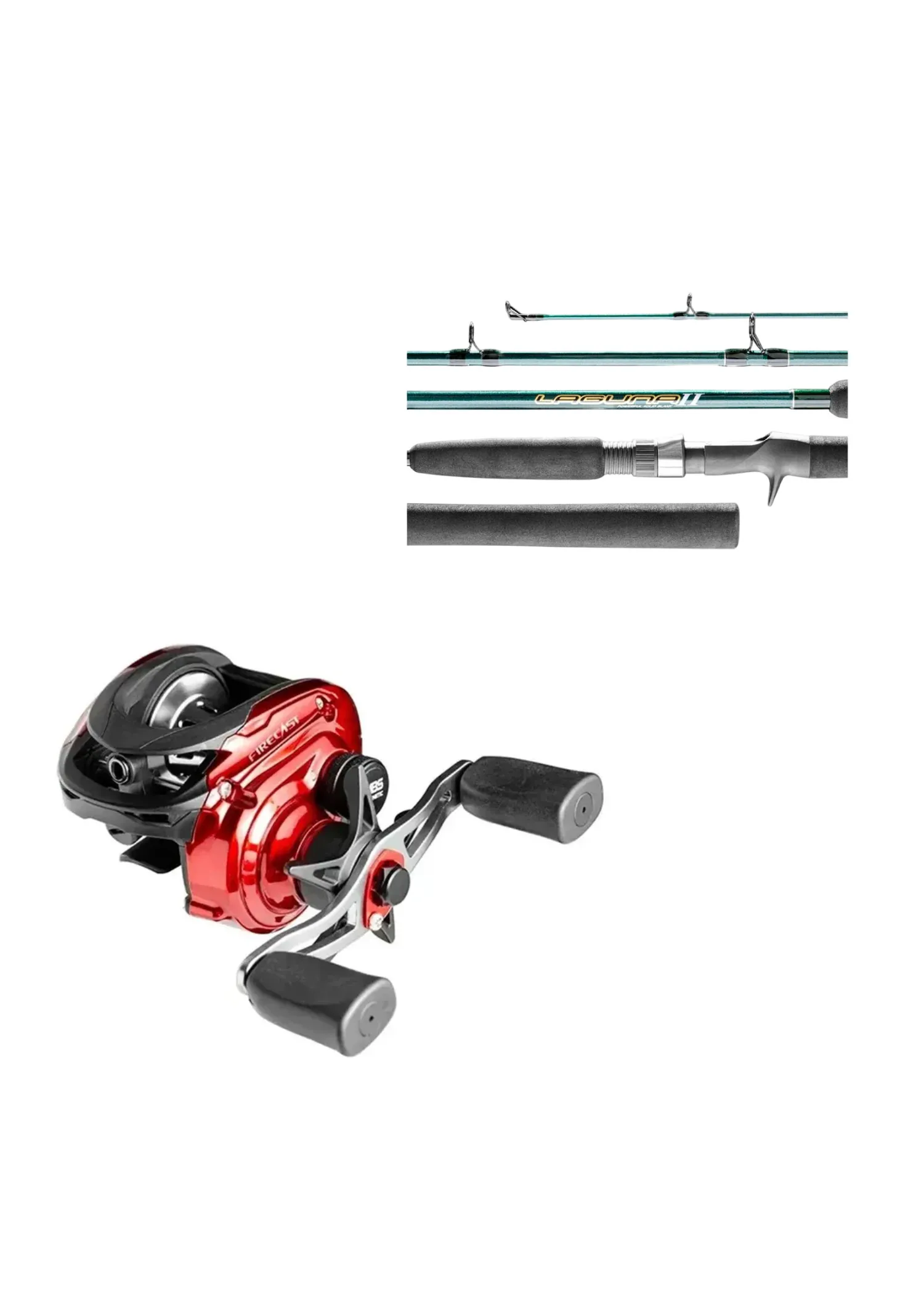 Kit Pesca Marine Carretilha Firecast Lh + Vara La2-C601M 1.83M 10-20LB