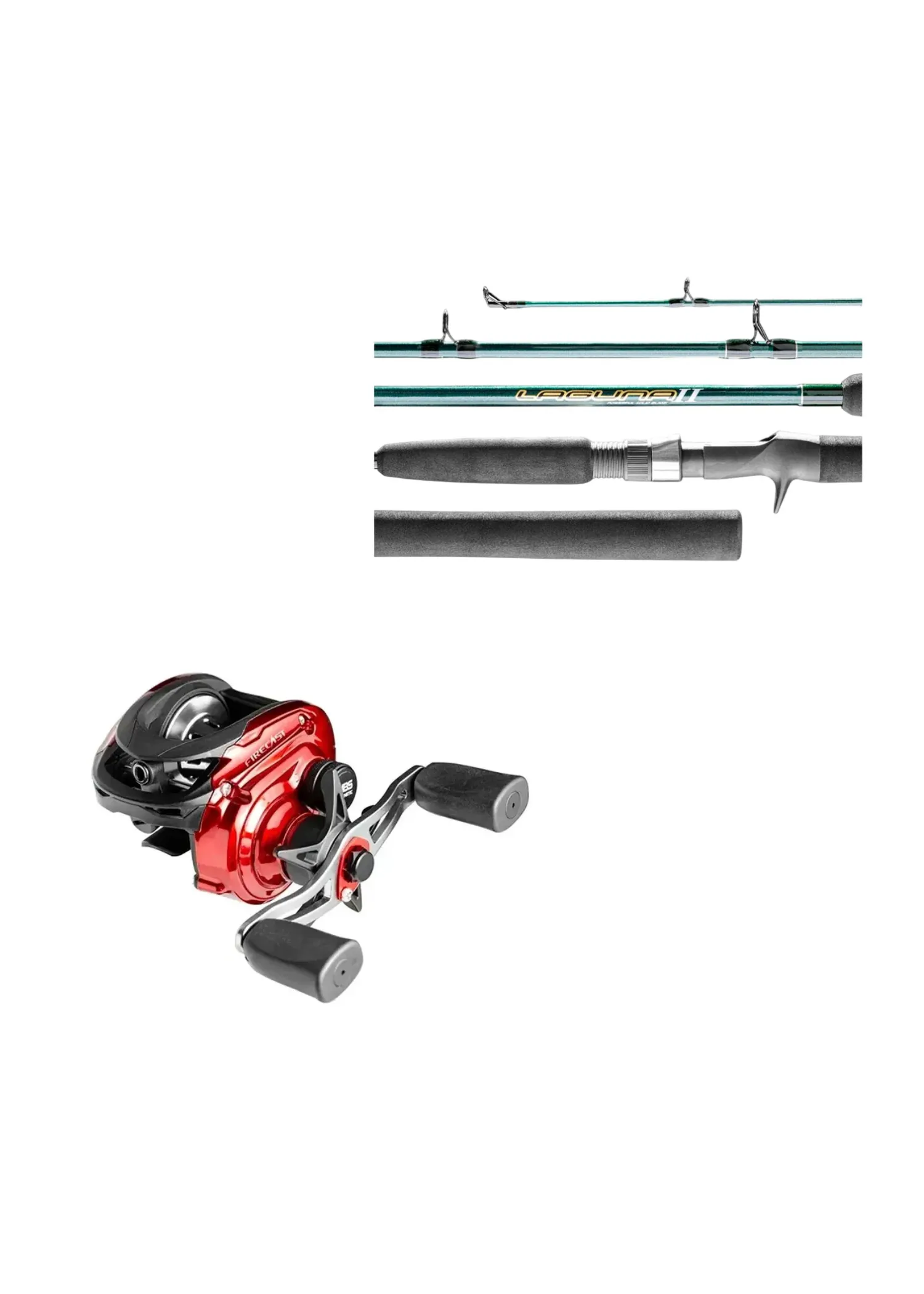 Kit Pesca Marine Carretilha Firecast Lh + Vara La2-C601MH 1.83M 15-30LB