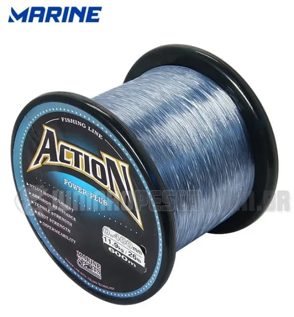 Linha de Pesca Marine Action Power Plus Nylon 101LB 0.90Mm 300M