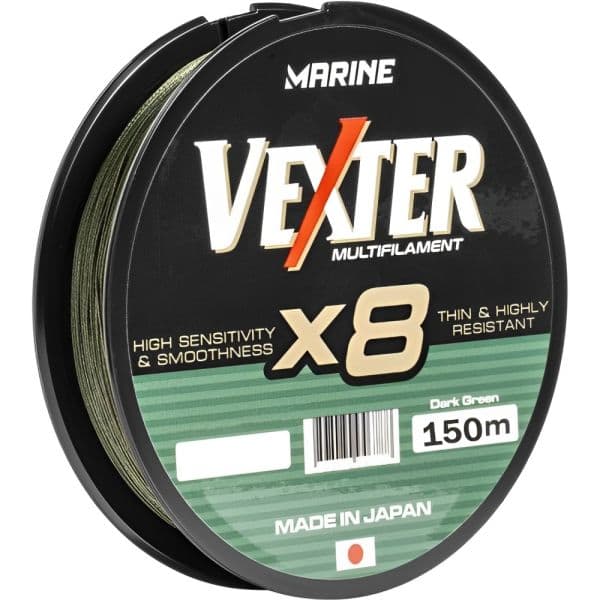 Linha Marine Venza Multi X8 30LB 0.25Mm 150M Verde Escuro